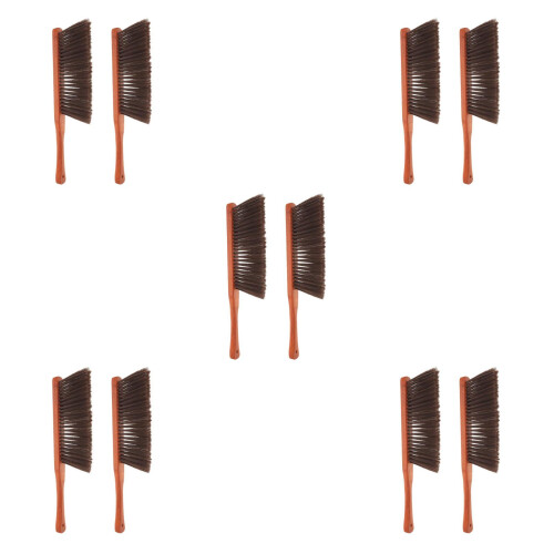 10Pièces Balais À Main Bois Marron Pour Nettoyage Multiusage