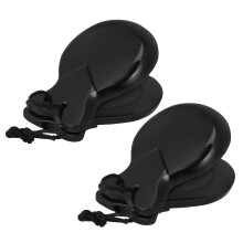 1Paire Castagnette Bois Noires Pour Percussion Musical Adultes