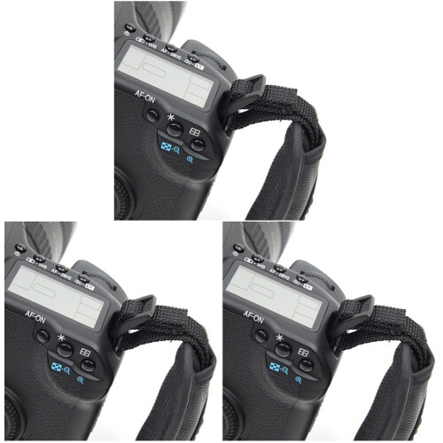 3Pcs Black Camera Hand Grip Strap for Dslr Cameras with Nylon Material