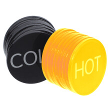 2Pièces Accessoires Robinet Étiquettes Acryliques Chaude Froide