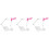3Ensembles Support Figurine Plastique Coloré Pour Table Maison Stable 1
