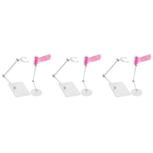 3Ensembles Support Figurine Plastique Coloré Pour Table Maison Stable