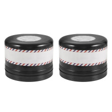 2Pcs Neck Strip Paper Roll Holder Plastic Storage Box for Hair Salon