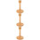 3Pièces Support Rouleau Papier Bois Durable Couleurs Variées Maison 6
