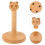3Pièces Support Rouleau Papier Bois Durable Couleurs Variées Maison 8