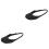 2Pièces Couvre-Chaussures Noir Élastique Anti-Saleté 6