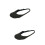 2Pièces Couvre-Chaussures Noir Élastique Anti-Saleté 7