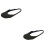 2Pièces Couvre-Chaussures Noir Élastique Anti-Saleté 8
