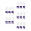 15Pièces À Dents En Nylon Violet Pour Petits Chats 7