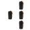 4Pcs Black Flannelette Saxophone Bag Durable Storage Pouch Accessory 1