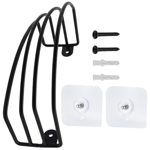 5Pcs Heavy Duty Black Iron Hat Rack Wall Mount for Baseball Caps 1