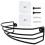 5Pcs Heavy Duty Black Iron Hat Rack Wall Mount for Baseball Caps 3
