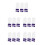 15Pièces À Dents En Nylon Violet Pour Petits Chats 8