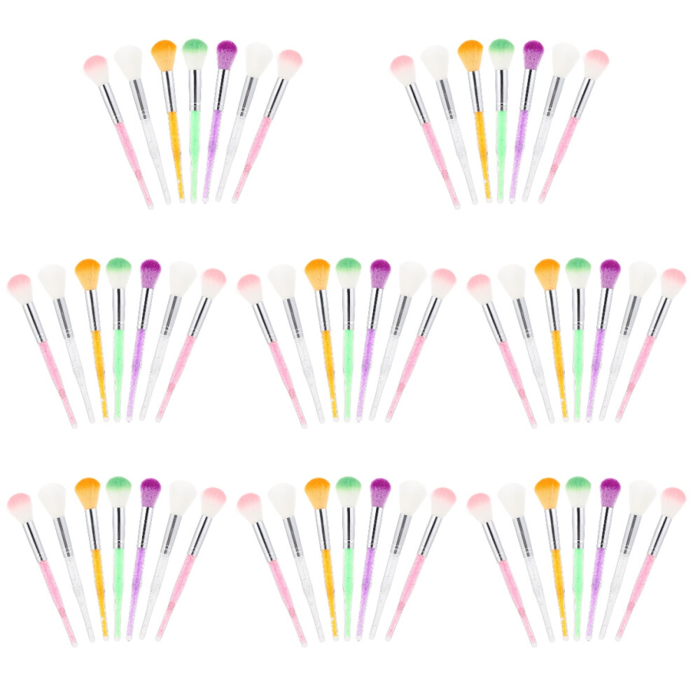 Iplusmile 56Pcs Creative Manicure Brushes Assorted Nail Cleaning Dust Brushes