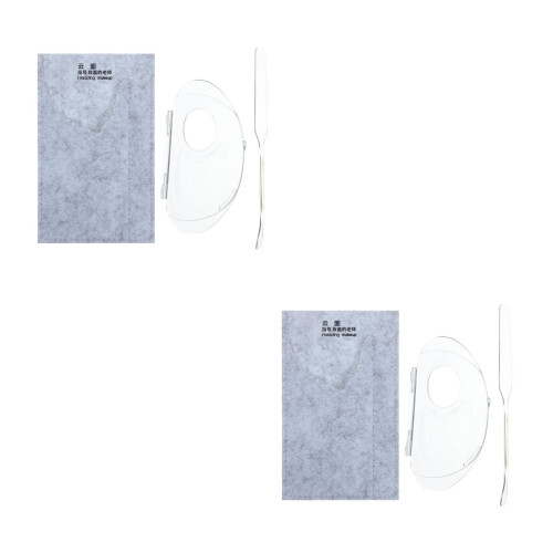 2Ensembles Palette Colorée Spatule Pliable