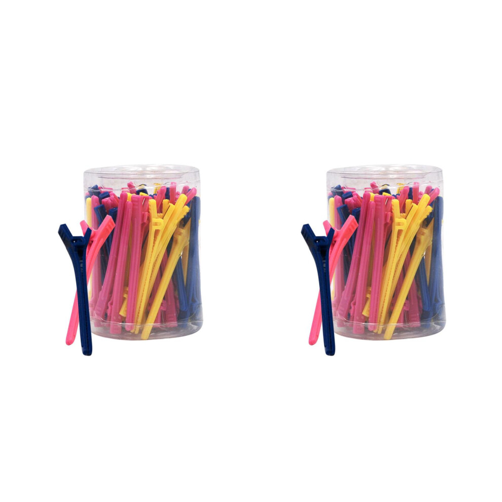 Artibetter 50Pcs Assorted Color Hair Clips For Sectioning And Styling