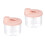 2Pièces Rangement Lait Poudre Rose PP Étanche Pour Usage 1