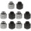 10Pcs Brass G1/4 Threaded Water Cooling System Adapters for Pc Pipes 6