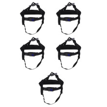 5Pièces Doublure Casque Chantier Réglable Plastique Confortable Noire