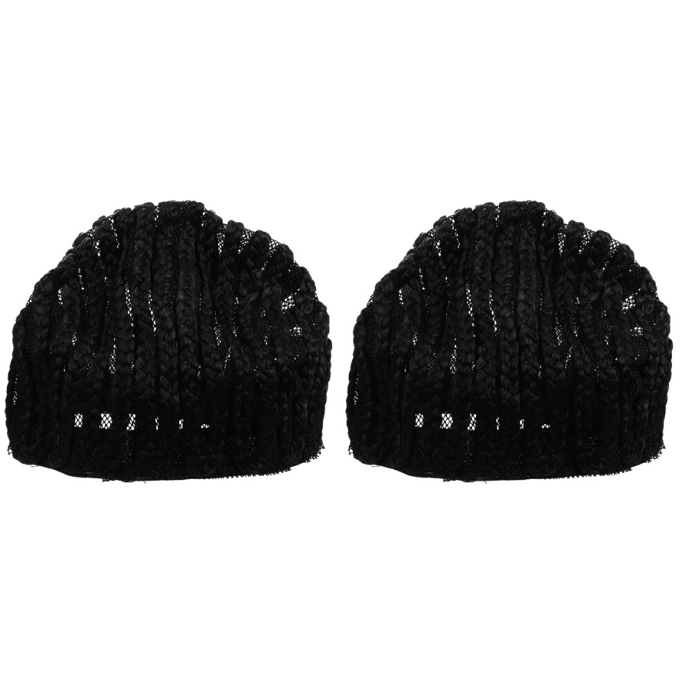 Artibetter Unisex 2Pcs Refined Braided Wig Hair Net Liner For Crochet Cornrows