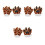 3Paires Patte Girafe En Pour Et 1