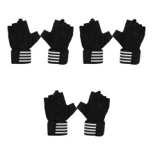 3Paires Fitness Femme Demi-Doigts Pour Sport