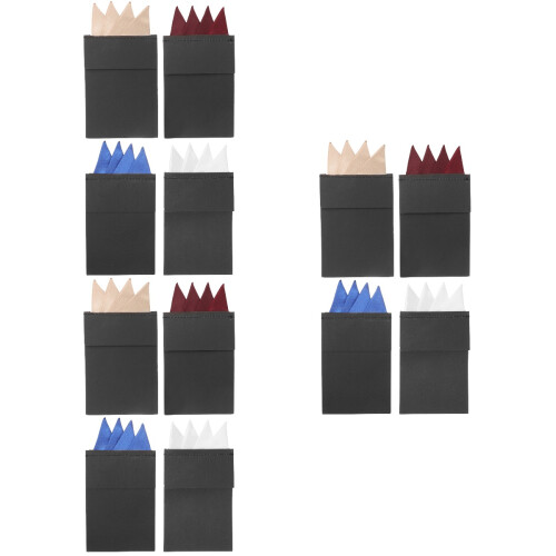 12Pièces Mouchoirs De En Colorés Accessoire Costume