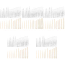 220Pièces Ongles Longs Faux Plastique Pour Salon Et