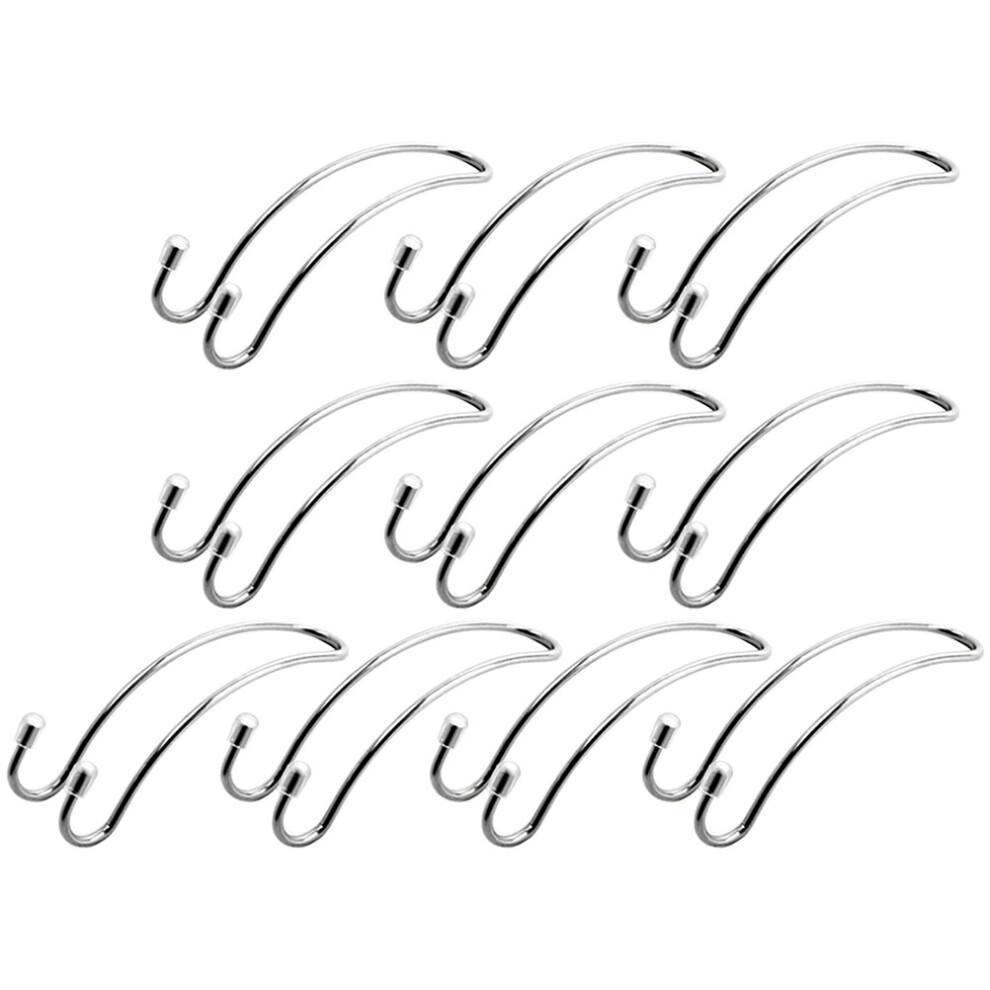 20Pcs Durable Stainless Steel Car Hooks Rotatable Headrest Hangars 3703348632397
