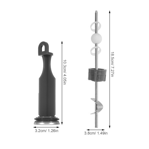 1Ensemble Tige Levier Pour Lavabo Inox Montage Facile 1