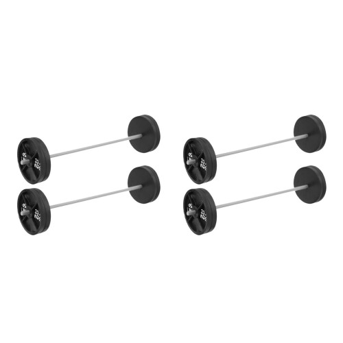 4Pièces Mini Décor Haltères Noires Accessoires Gym Maison De