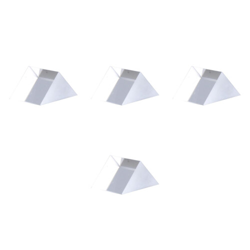 4Pièces Prisme Verre Clair Pour Enseignement 2