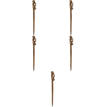5Pcs Dark Red Wooden Hair Stick Vintage Hair Chopstick Elegant Hairpin
