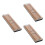 3Pcs Small Oboe Reed Container ABS Plastic Storage Case Light Brown 1
