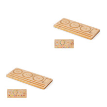 2Pièces Plateau En Bois Avec Rainures Organiseur Bracelet