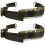 2Pièces Sangles Mentonnières Casque Robustesse Confort Nylon Noir 1