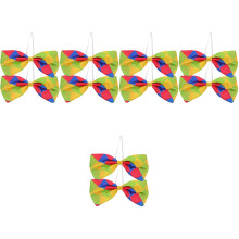 10Pièces Nœuds Clown Multicolores Accessoires Costume Fête