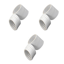 3Pcs White Double Faced Adhesive Tapes Strong Adhesion for Office Use