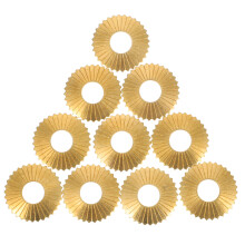 10Pcs Copper Knob Gaskets Golden Retro Handle Part for Home Decor