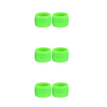 3Pairs Green Silicone Bike Handlebar Fixed Rings Anti-Slip Grip Wrap
