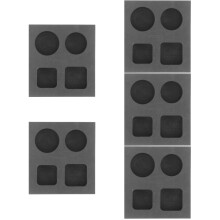 5Pièces Moules En Graphite Multi-Fente Pour Fusion Métal DIY Gris