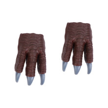 2Pcs Dinosaur Paw Gloves Brown Dinosaur Claws for Costume and Party