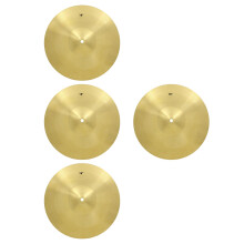 4Pièces Cymbales Crash Laiton , Pratique Et Pour Batterie