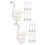 2Sets Smooth Silver Metal Spoons with Swan Base Storage Rack 1