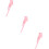 3Pièces Béquilles Métal Rose Usage Maison Rapide 1