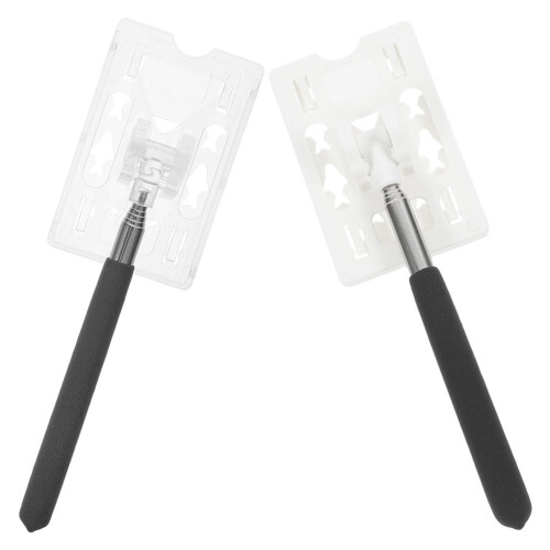 4Pcs Quick-Extend Parking Pass Holders with Security Telescoping Rod 2