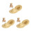 6Pcs Mini Straw Hat Brown Doll Costume Accessories Lightweight Decor 1