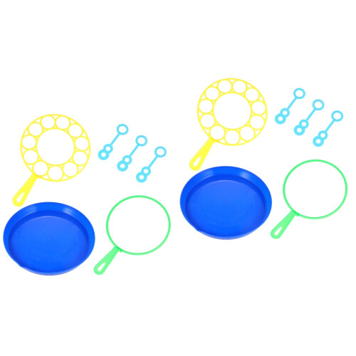 12Pcs Bubble Maker Toys Multi-Shape Bubble Blowing Rings for Kids