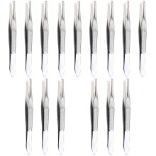 15Pièces Pinces À Épiler Sourcils Et Ergonomiques Acier Argenté