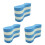 3Pcs Swim Pull Buoy Eva Floating Kick Board Sky-Blue for Swim Training 1